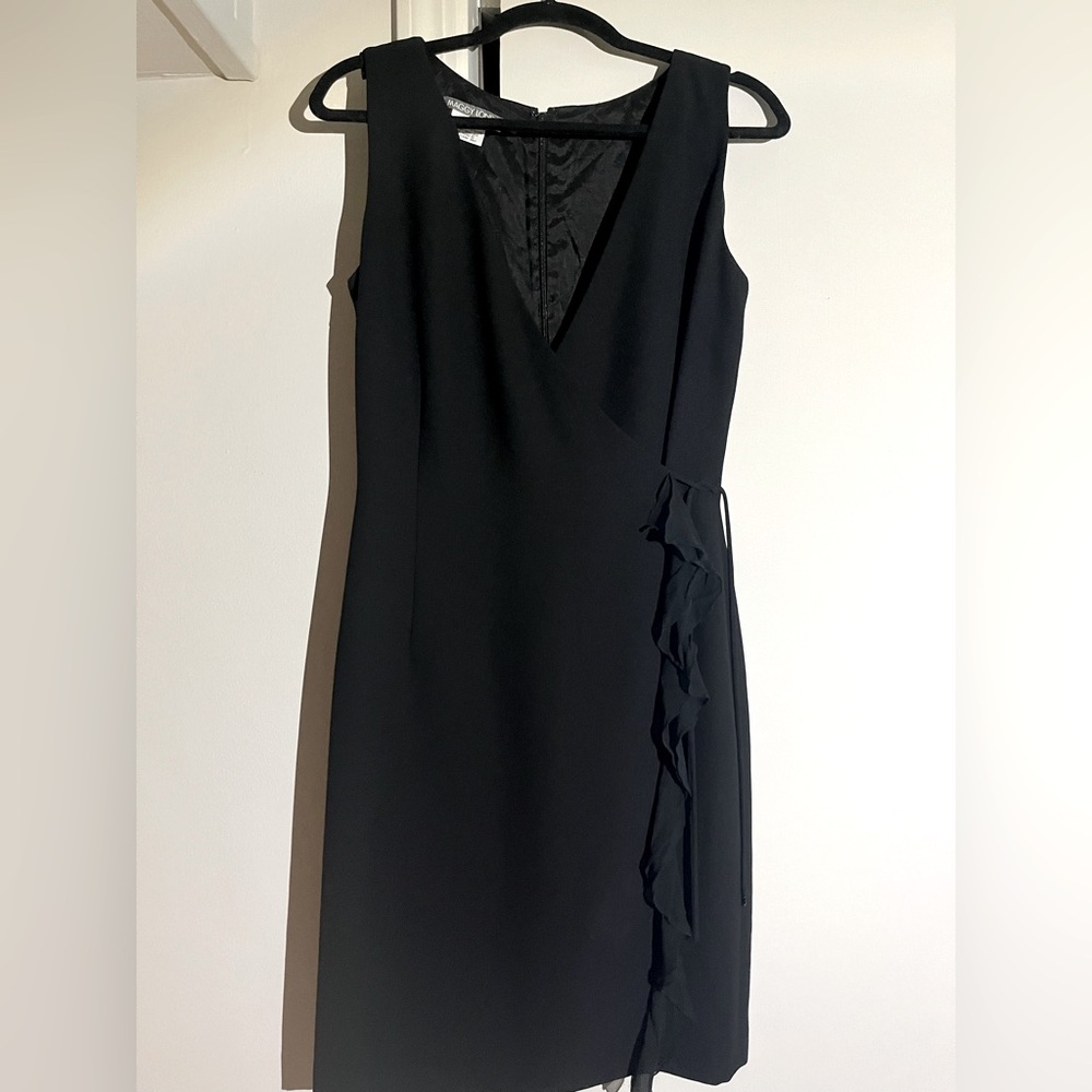 Maggy London Black Asymmetrical Dress